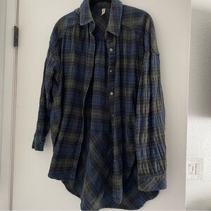 Free people oversized flannel - size small